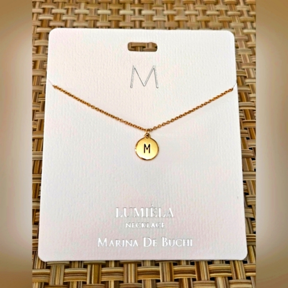 🌟 M * Initial Name Chain Lumiela Necklace 🌟